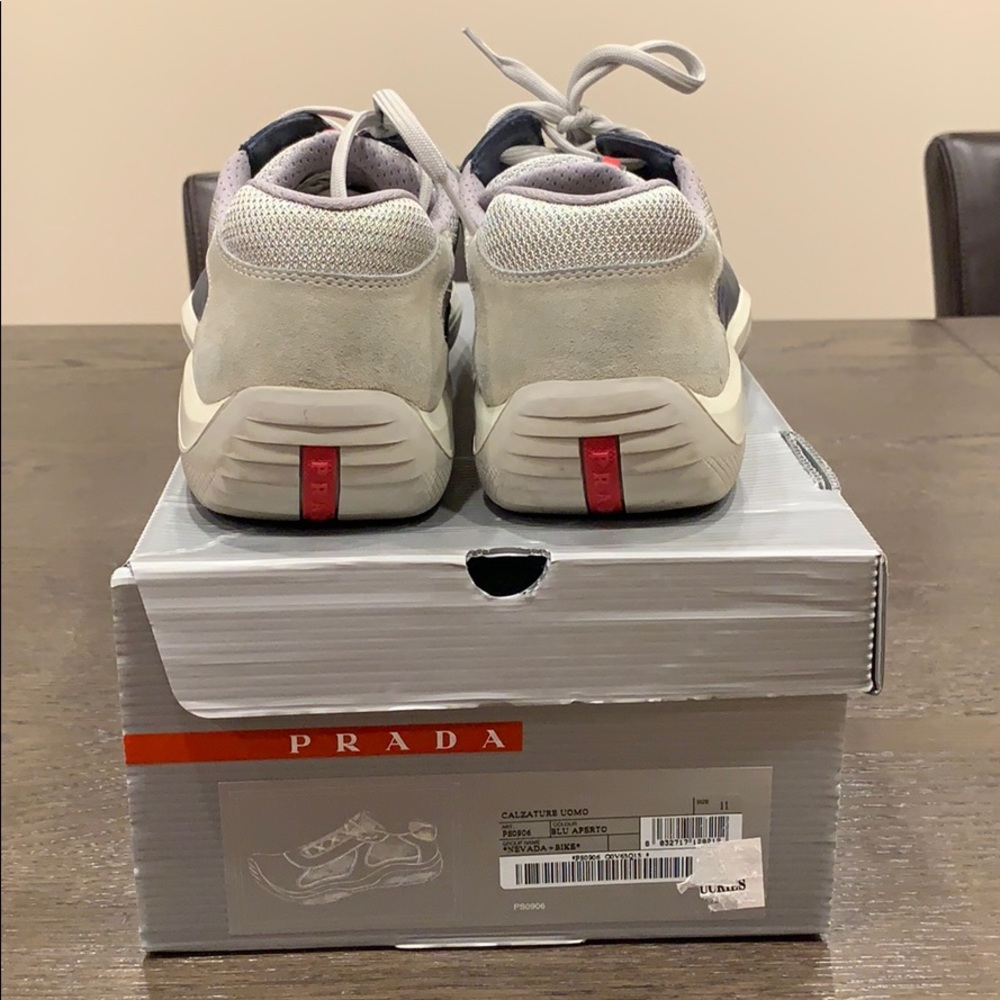 Prada sneaks.
